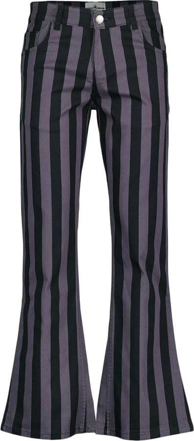 Madcap England Retro Mod 60s 70s Men's Roller Wide Striped Flares