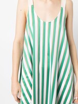 Thumbnail for your product : Lee Mathews Striped Cotton Midi Dress