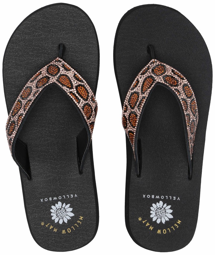 dsw yellow box flip flops