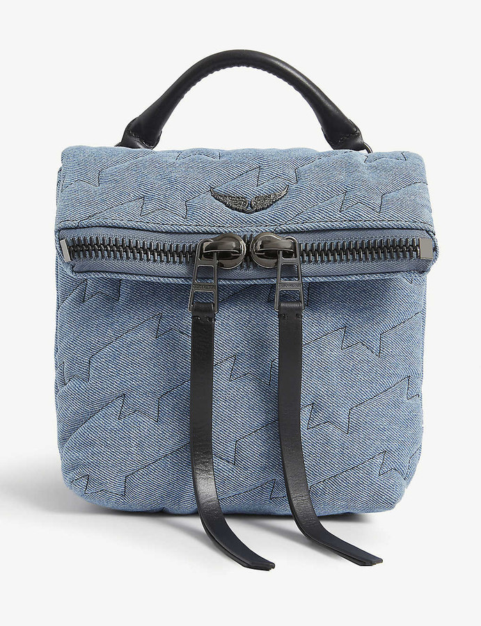 Zadig & Voltaire Romy quilted denim mini backpack ShopStyle