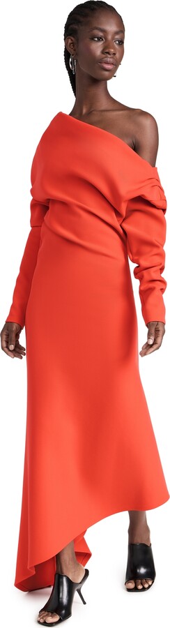 A.W.A.K.E. Mode Off Shoulder Asymmetric Dress
