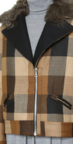 Thumbnail for your product : Rodarte Plaid Jacket with Shearling