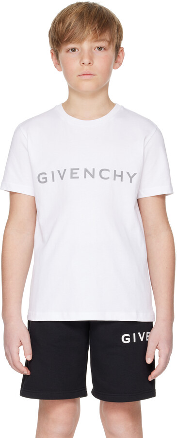 Givenchy Kids White 'Givenchy' 4G T-shirt