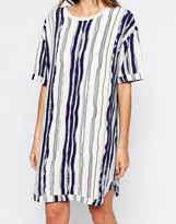 Thumbnail for your product : Selected Gemi Dress in Stripe Print