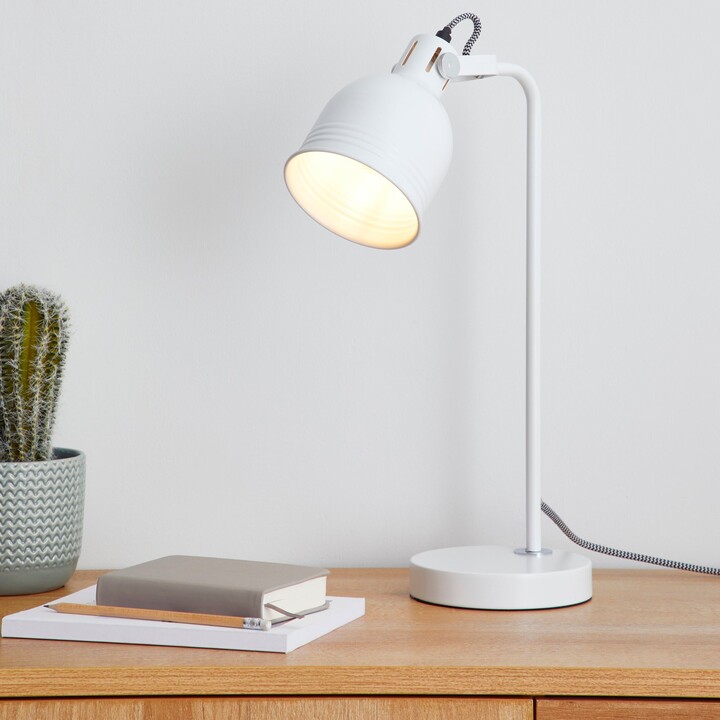 Dunelm Issac Desk Lamp White ShopStyle