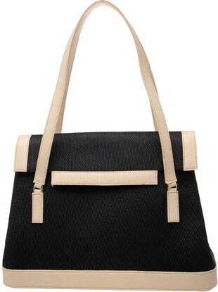 Renaud Pellegrino Raffia Top Handle Bag