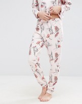 Thumbnail for your product : ASOS LOUNGE Inky Floral Jogger