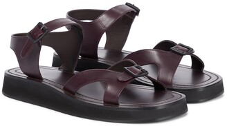 The Row Geri leather sandals