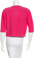 Thumbnail for your product : Prabal Gurung Striped Cropped Cardigan