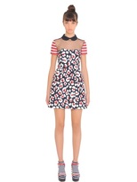 Thumbnail for your product : RED Valentino Cotton Blend Jacquard & Tulle Dress
