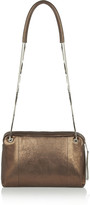 Thumbnail for your product : Lanvin Blush metallic textured-leather shoulder bag