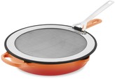 Thumbnail for your product : Le Creuset Signature Cast-Iron Deep Skillet with Splatter Screen