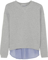 Thumbnail for your product : Richard Nicoll Paneled cotton-terry sweatshirt