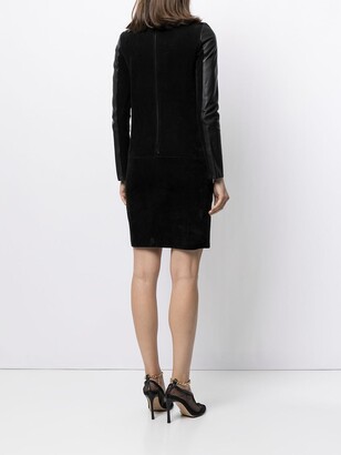 Céline Pre-Owned Panelled Long-Sleeved Dress
