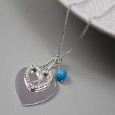 Thumbnail for your product : Claudette Worters Crystal Heart Necklace With Birthstones