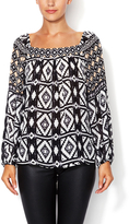 Thumbnail for your product : Hale Bob Silk Boatneck Tunic Top