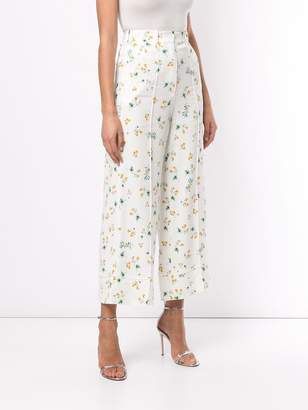 Racil flared floral trousers