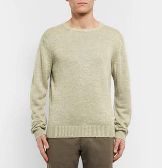 Massimo Alba J. Pierre MÃ©lange Linen and Silk-Blend Sweater
