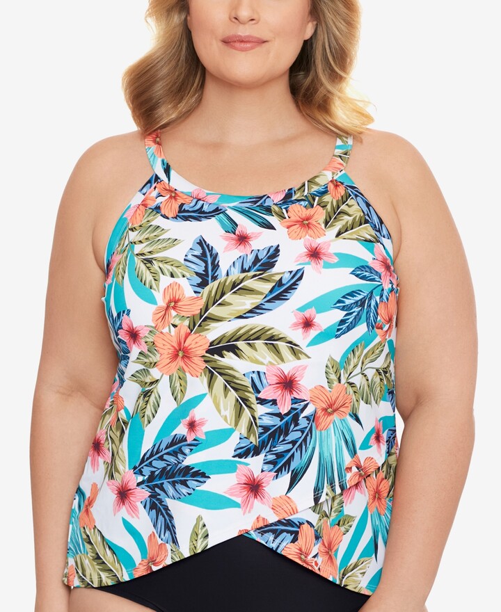 macys plus size bathing suit