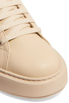 Thumbnail for your product : Prada Leather Sneakers - Beige