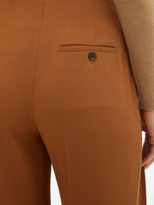 The Row Alexa Virgin Wool Pleated Trousers - Tan