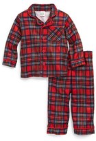 Thumbnail for your product : Little Me 'Christmas Plaid' Two-Piece Pajamas (Baby Boys)