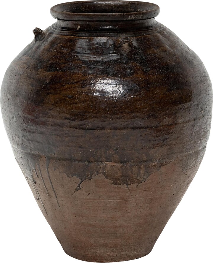 1stDibs Japanese Glazed Tsubo Wine Jar, C. 1875