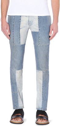 Maison Margiela Slim-Fit Patchwork-Panel Jeans - for Men