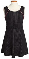 Thumbnail for your product : Sally Miller Chevron Embossed Knit Dress (Big Girls)