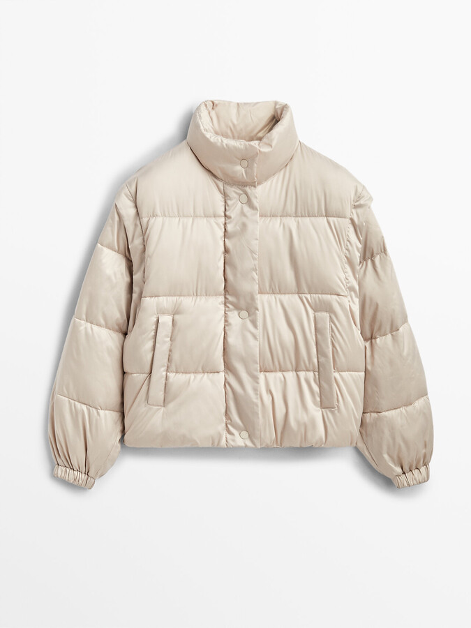 cream puffer coat