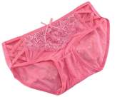 Thumbnail for your product : Bestgift Women's Solid Color Cross Strap Side Bow Tie Lace Panties