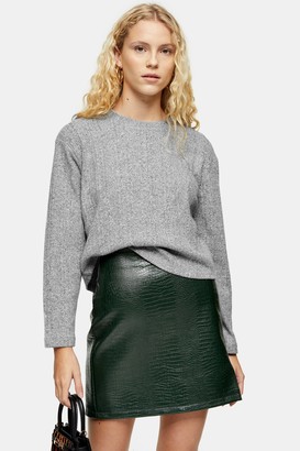 Topshop Split Back Cut and Sew Sweater