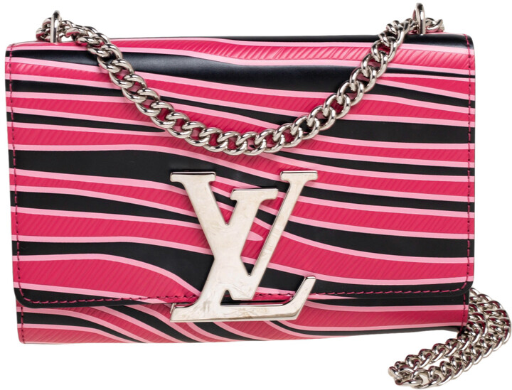 Louis Vuitton Multicolor Zebra Print Leather Chain Louise MM Bag - ShopStyle