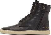 Thumbnail for your product : Common Projects Black Leather Training Boots