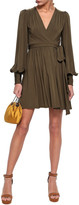 Thumbnail for your product : Zimmermann Gathered Jersey Mini Wrap Dress