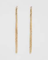 Thumbnail for your product : Topshop Chain Crystal Drop Earrings