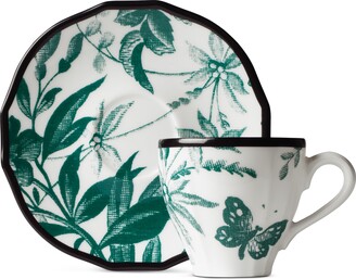 Gucci Herbarium coffee cup and saucer, double set