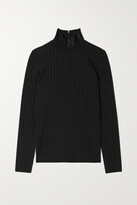 Thumbnail for your product : Nina Ricci Embroidered Ribbed-knit Turtleneck Top