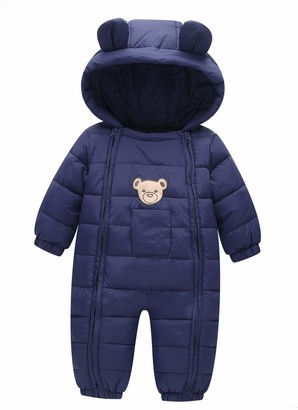 river island snowsuit blue
