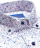 Thumbnail for your product : David Donahue Men's Floral-Print Sport Shirt, Blue/Pink
