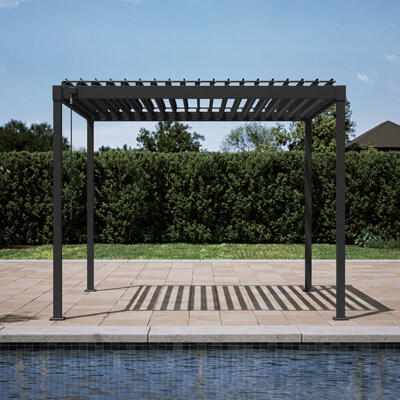 Mirador 80/88S Steel Frame Pergola with Adjustable Louvered Roof