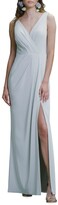 Thumbnail for your product : Marchesa Notte Bridesmaid V-Neck Cowl-Back Sleeveless Column Gown