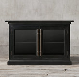 Thumbnail for your product : Restoration Hardware 20th C. English Brass Bar Pull Glass Double-Door Sideboard