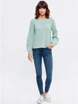Thumbnail for your product : M&Co Blouson sleeve ribbed jumper
