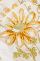 Thumbnail for your product : Brock Collection Sonny Floral-print Cotton-voile Midi Skirt - Pastel yellow