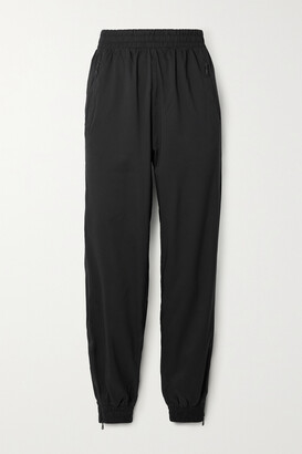 Girlfriend Collective + Net Sustain Summit Tapered Recycled Shell Track Pants - Black