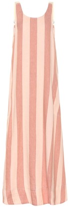 Lee Mathews Sufi striped linen and cotton dress