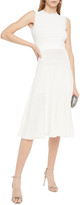 Thumbnail for your product : Herve Leger Flared Ruffle-trimmed Bandage Midi Dress