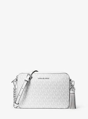 mk white shoulder bag