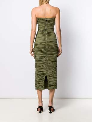 Miaou ruched strapless dress